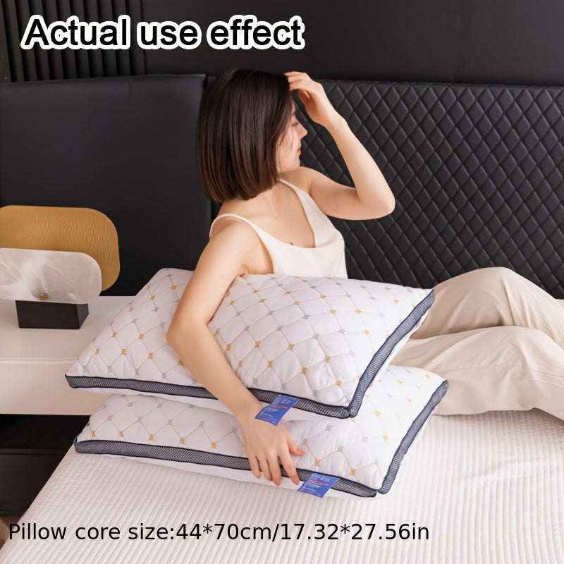 Almohada de espuma viscoelástica de lujo para soporte y comodidad en el cuello en el dormitorio