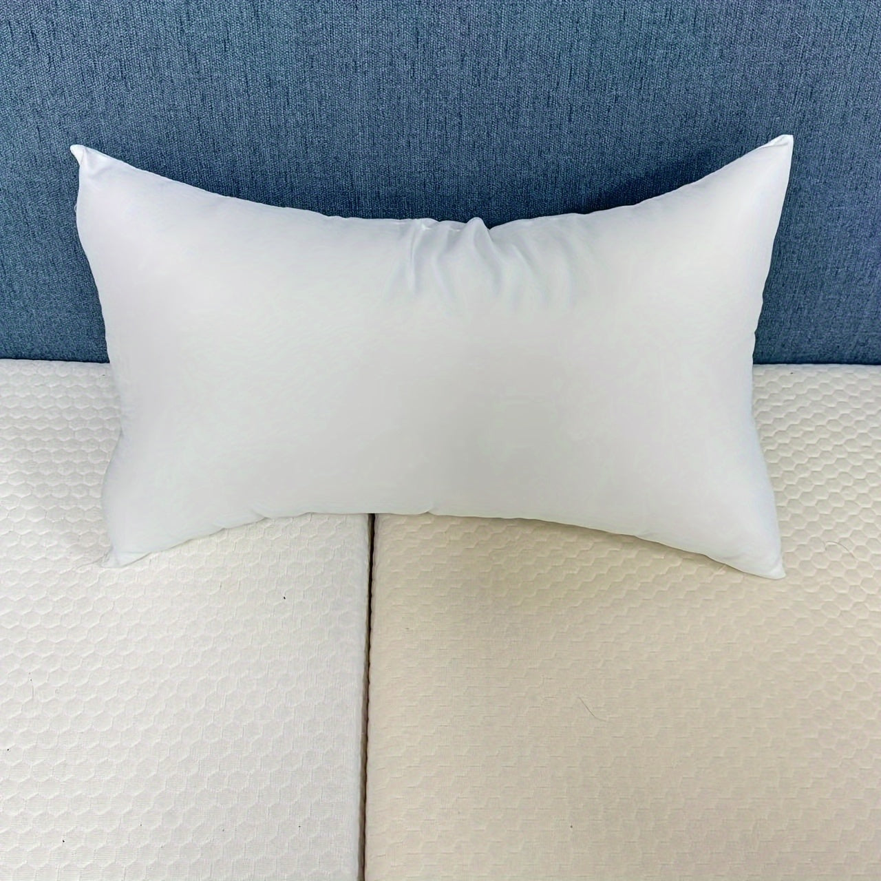 Set of Four White Throw Pillow Inserts High Resilience for Sofa Bed Car Decor