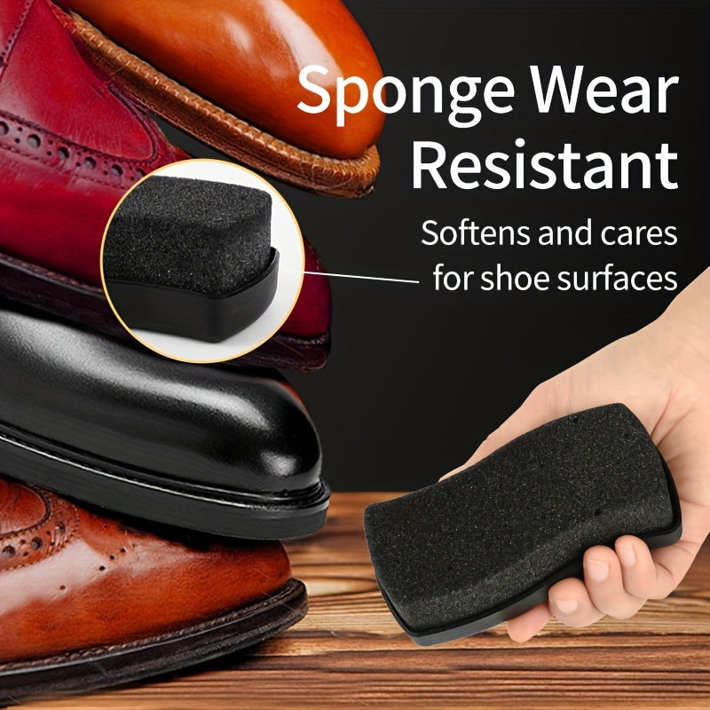 Universal Shoe Polish and Cleaner Sponge for Leather Shoes, Colorful, Stain-Removing
