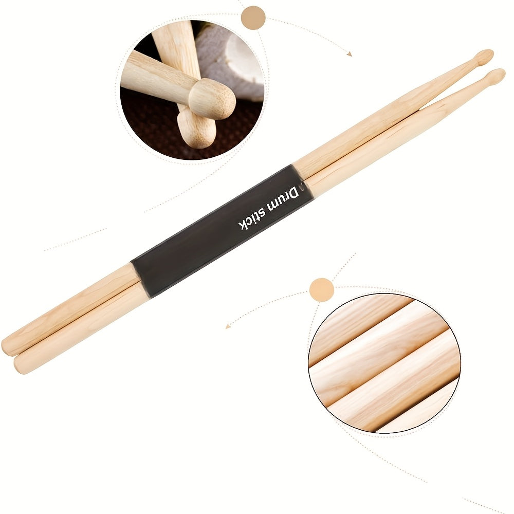 20 dona Maple Drumsticks 5A va 7A Amaliy Jazz Davulchalar Apricot