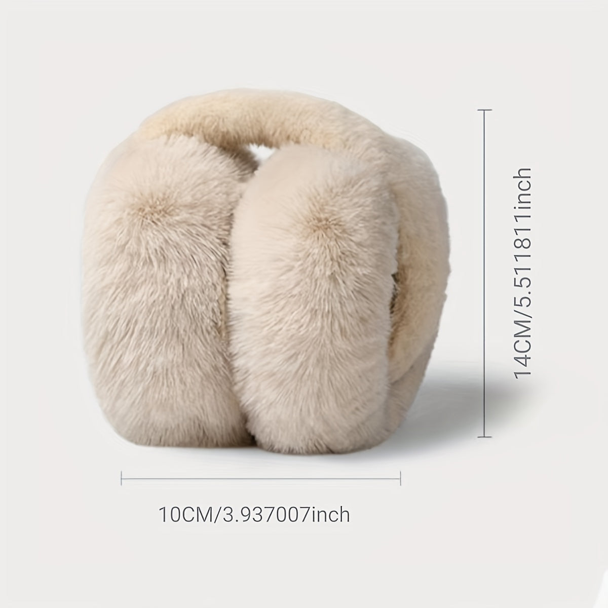 Unisex Faux Fur Earmuffs for Winter Outdoor Warmth, Cozy Stretch Polyester