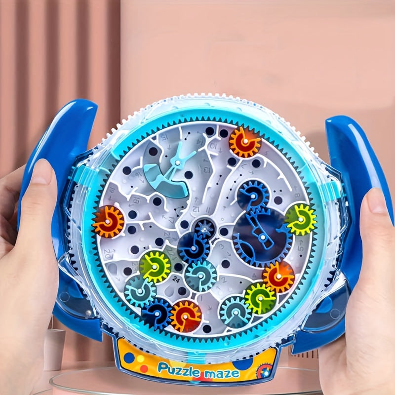 Puzzle Toy for Kids Age 3+ Maze Challenge Gear and Balance Control Game in Orange Blue and Mixed Colors