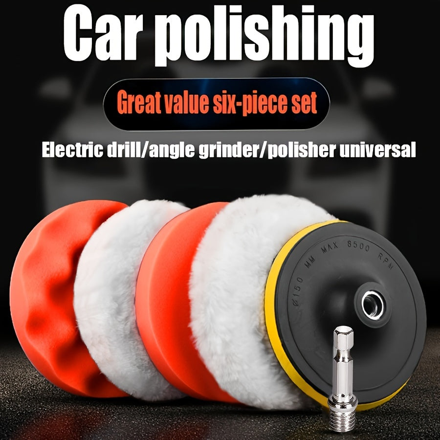 Conjunto de discos para pulir esponja para pared de coche, amoladora angular, 10.16cm