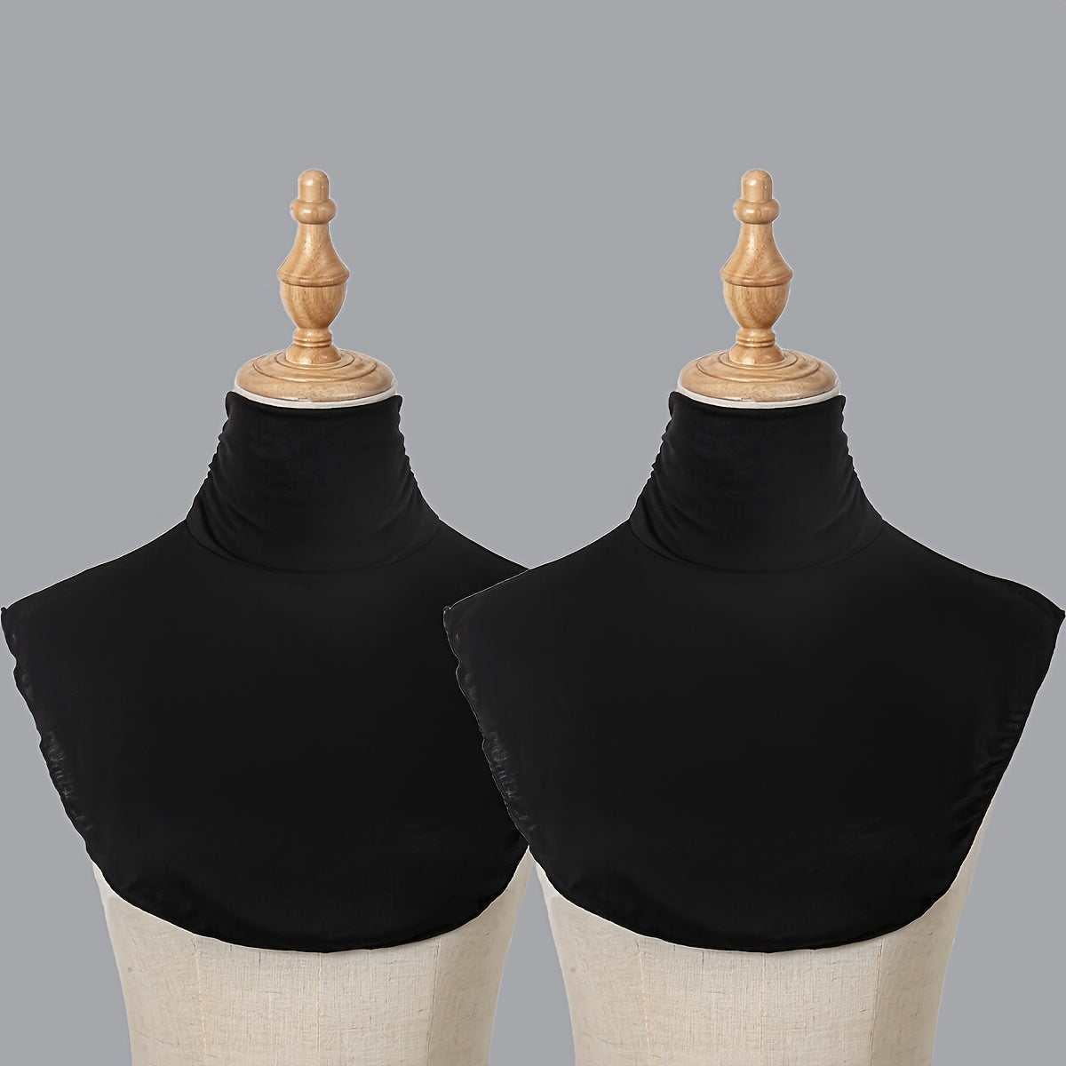 Women's Turtleneck Dickie Faux Collar Layered Warm Thin Cozy Modal