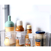 Multi-Functional Refrigerator Organizer Divider Storage Partition with Buckle Transparent Plastic Neat and Stable