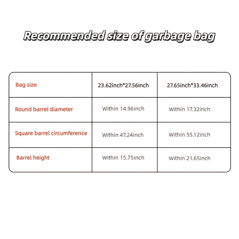 Black Garbage Bags 45.42L 30.28L Heavy Duty Waste and Yard Cleanup