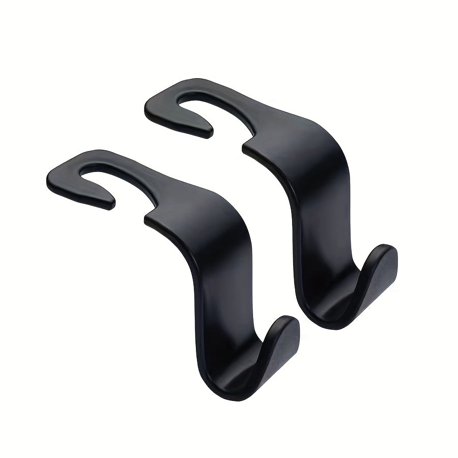 Universal Car Seat Back Storage Hooks 2-Pack Headrest Organizer PP Material