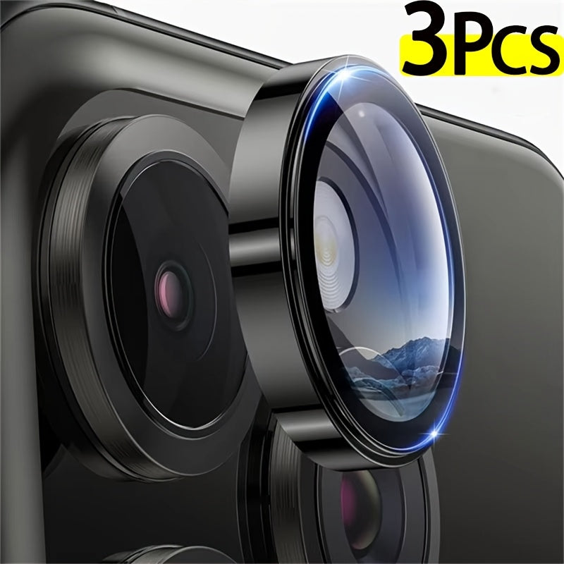 Camera Lens Protector for iPhone Pro Max Mini Tempered Glass Aluminum Alloy Full Coverage
