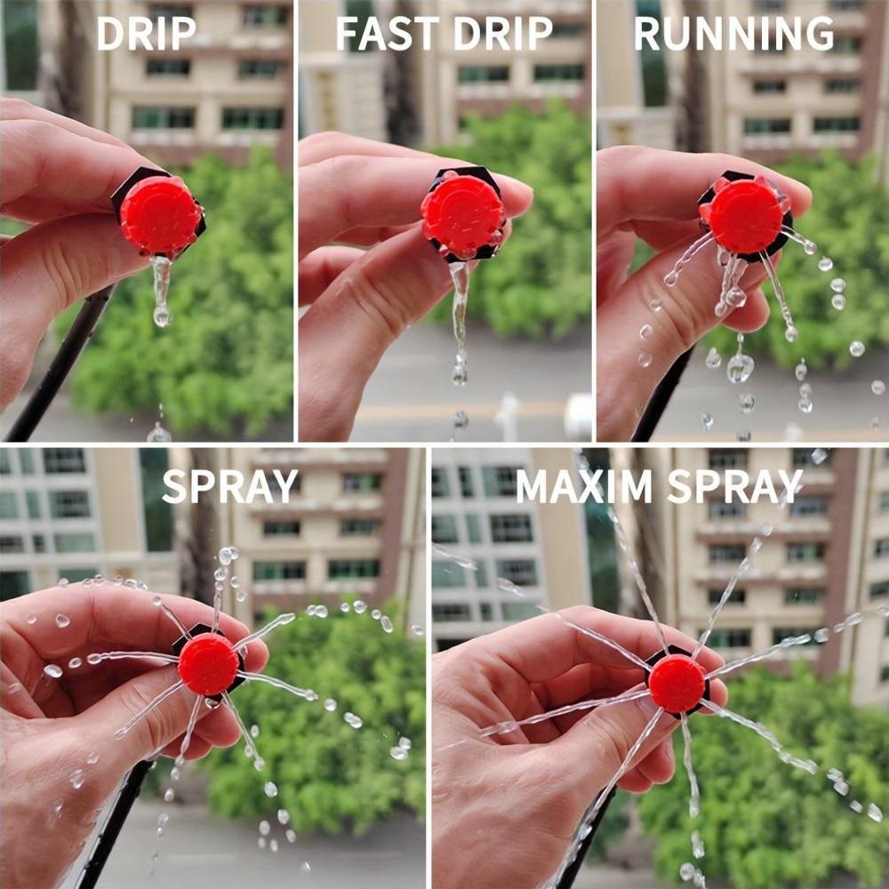 Регулируемый комплект капельного орошения для садов 5-20м, беспроводное полив газона и растений