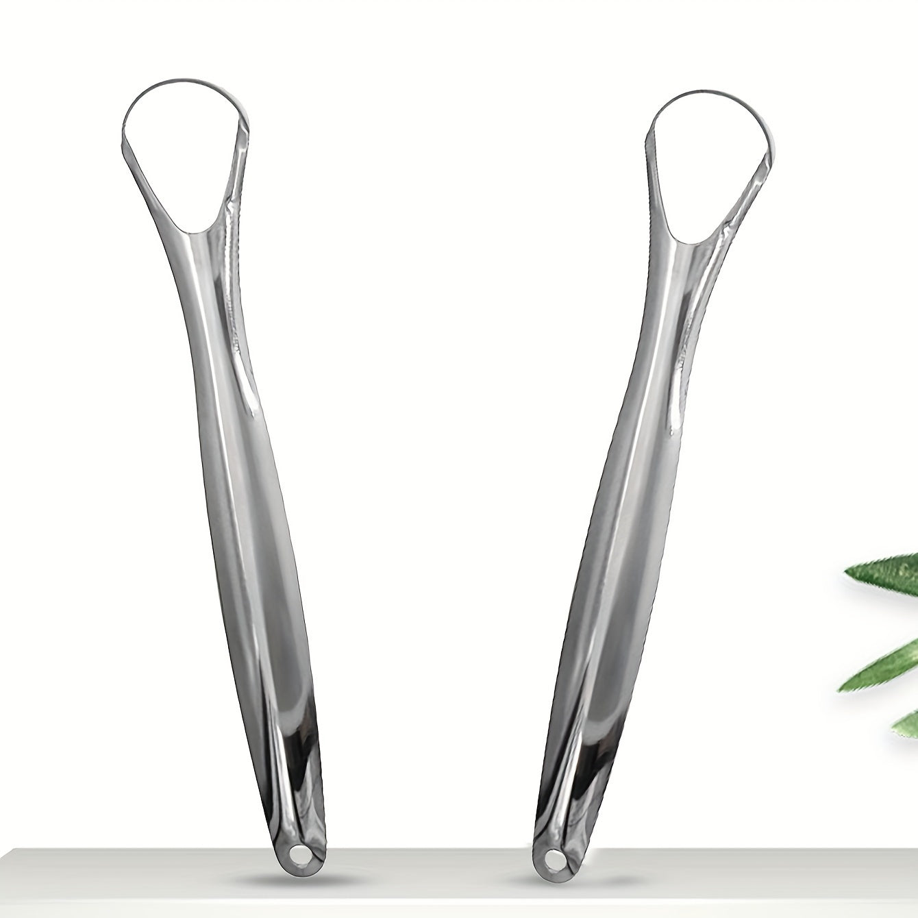 Stainless Steel Tongue Scraper Oral Care Tool for Fresh Breath & Clean Mouth