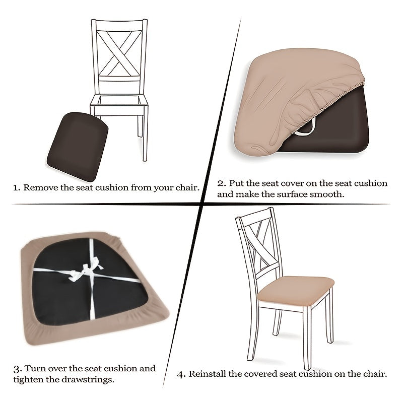 Velvet Dining Chair Slipcovers for Home and Event Decor, 1 Piece
