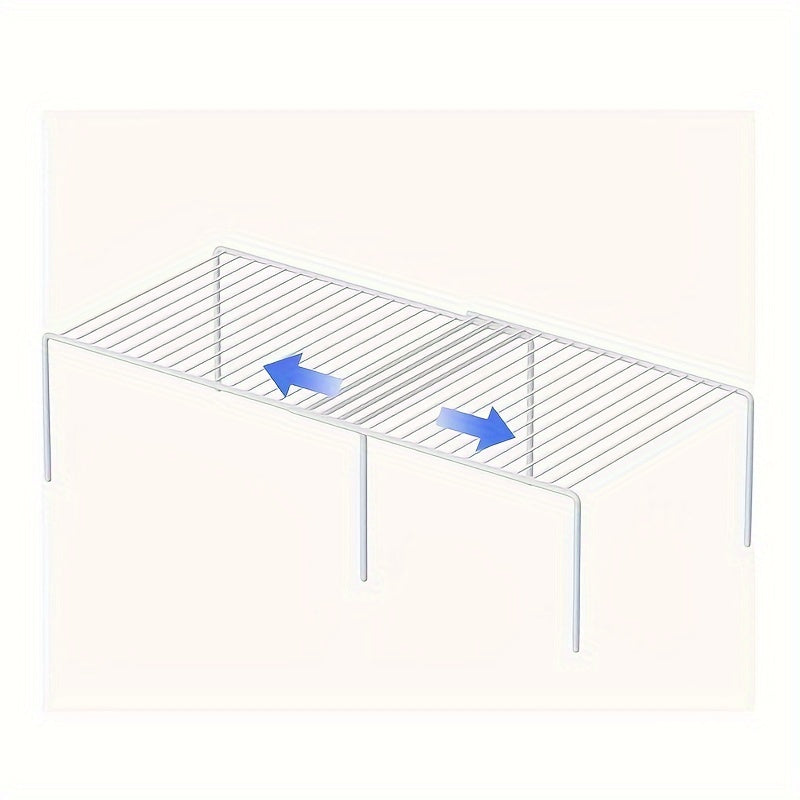 Organizador de estantes para encimera de cocina, resistente a la oxidación, de metal para especias y artículos de despensa