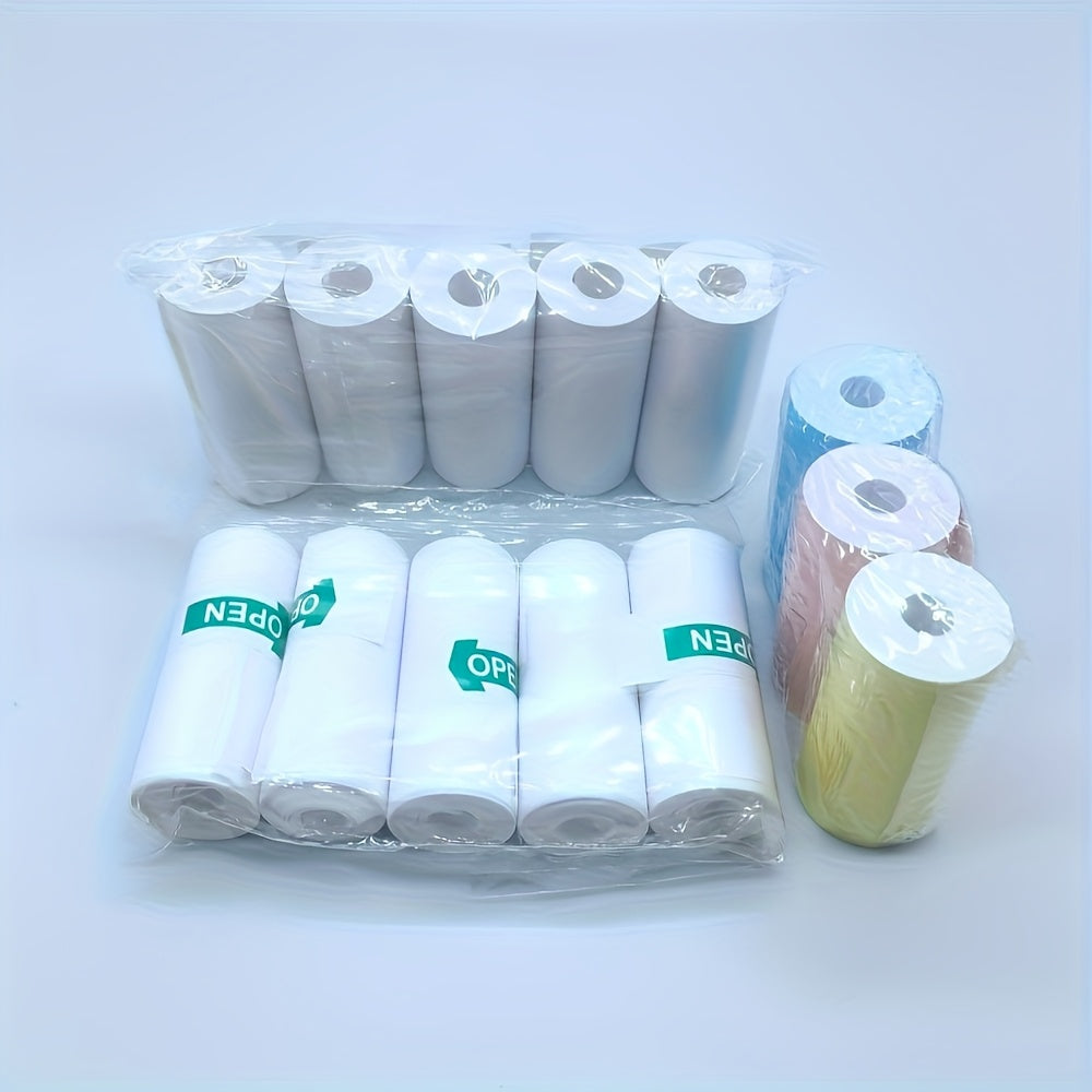 Mini Printer Camera Thermal Paper Set 13 Rolls Self-Adhesive Color Regular