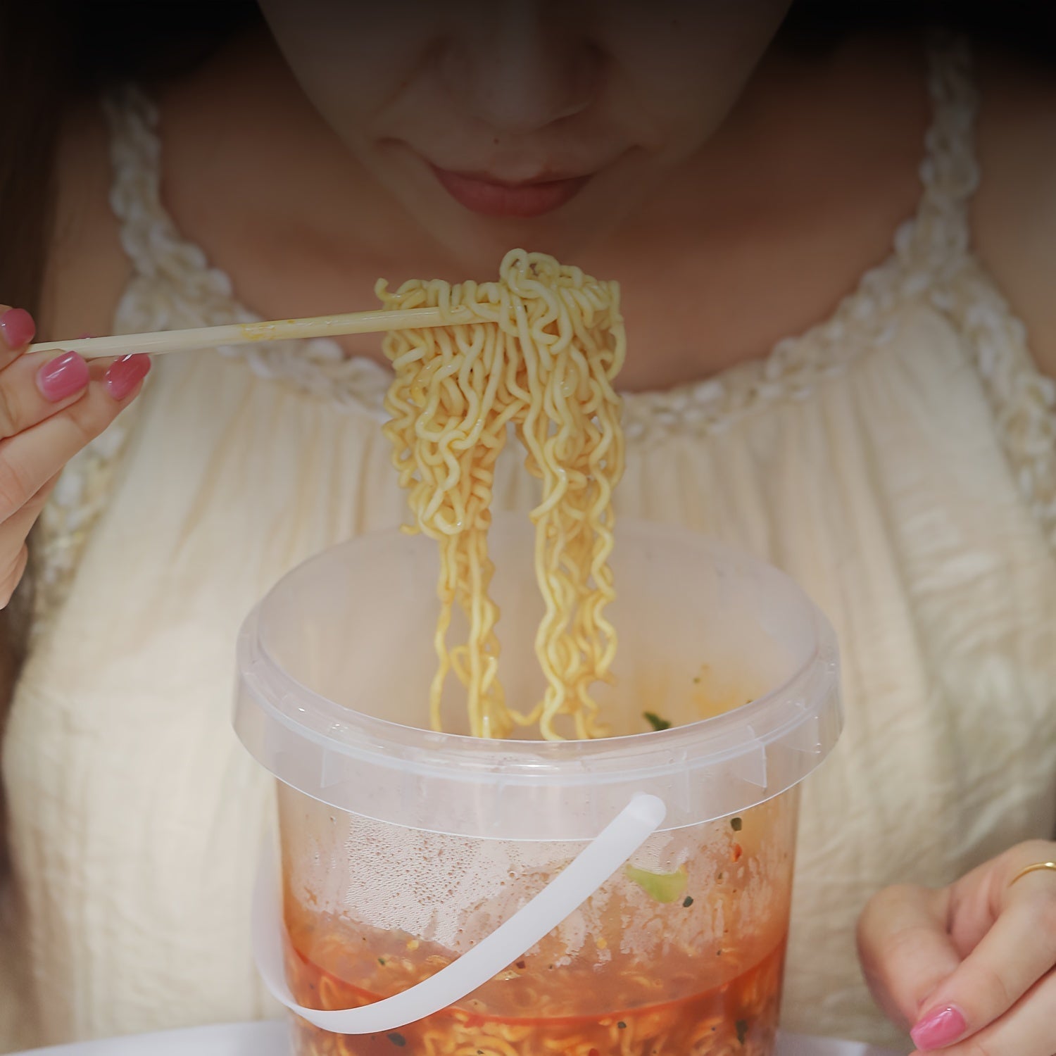 12-Piece Clear Round Plastic Food Storage Containers with Handles, Microwave Safe