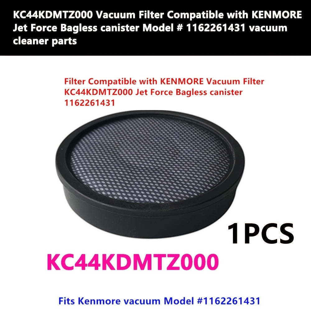 Kenmore Jet Force Bagless Canister Model #1162261431 uchun mo'ljallangan yuqori samarali KC44KDMTZ000 vakuum filtri.
