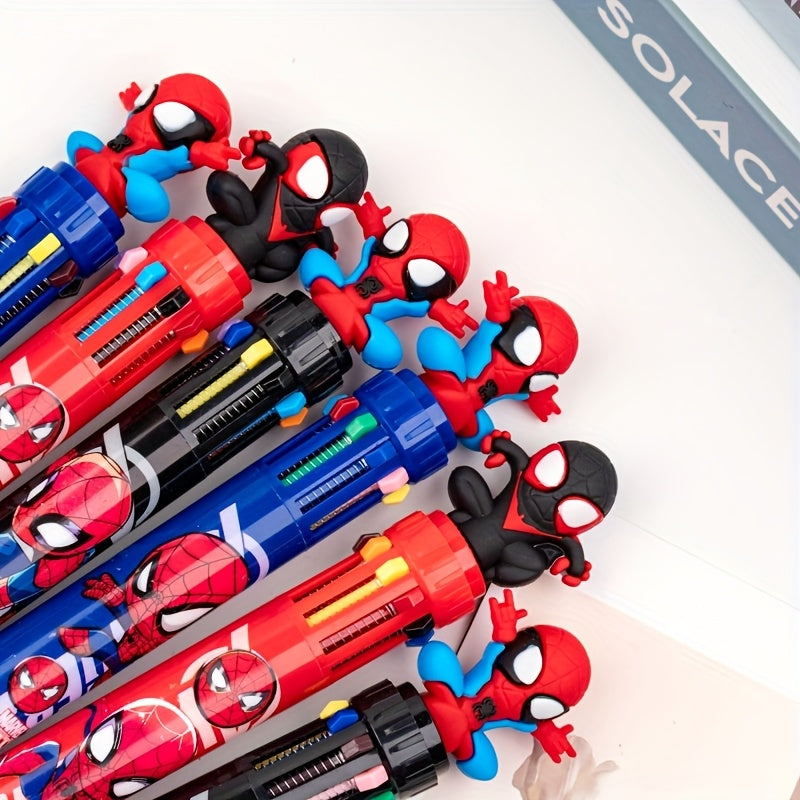 Spider-Man Stationery Set Includes Notepad and Pens for Students and Office Use