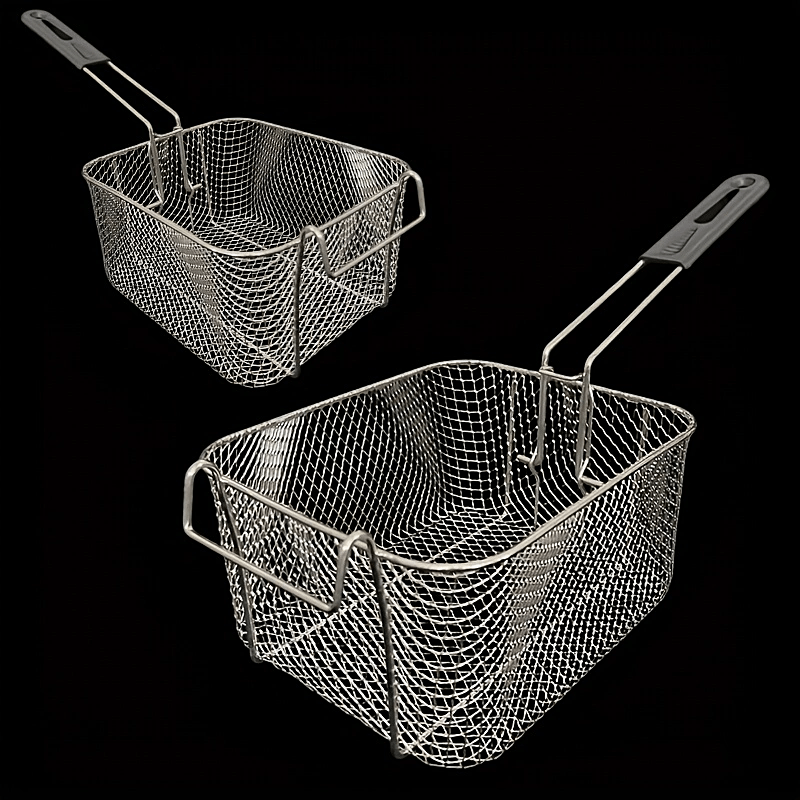 Metal tutqichli, yigʻiladigan va tozalash oson boʻlgan bardoshli rostlangan poʻlatdan yasalgan qovurish savat. Katta haroratga chidamli boʻlib, friz, qanot va boshqalarni tijorat va uy oshxonalarda qovurish uchun moʻljallangan. Tarmoq