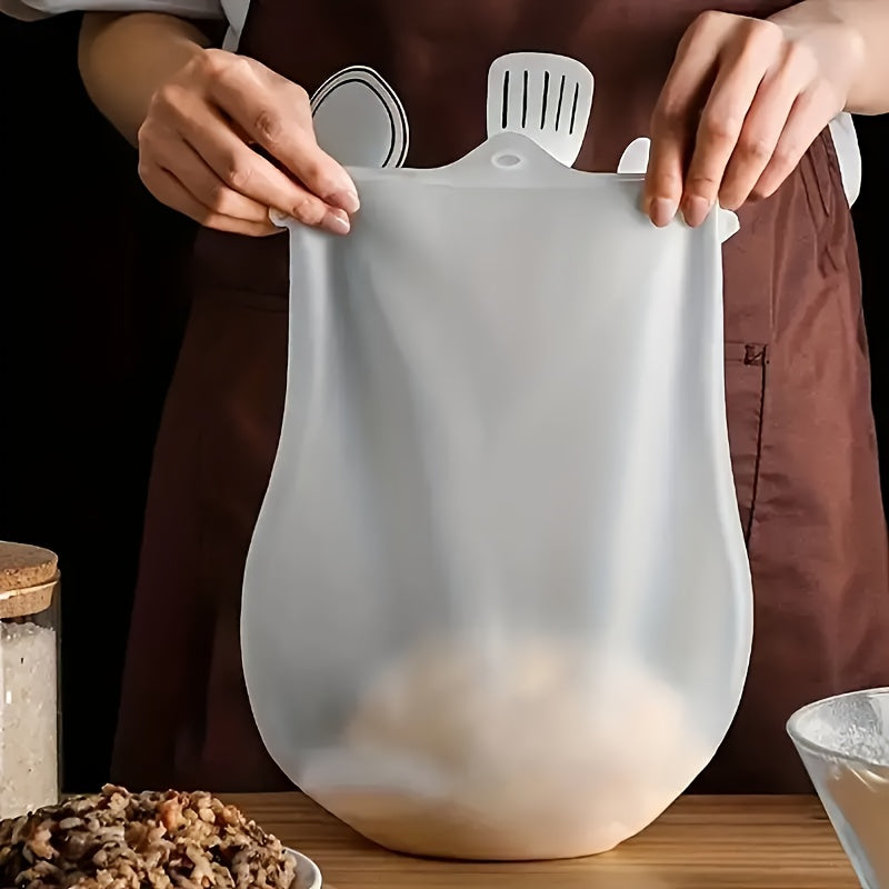 Silicone Kneading Bag for Dough Mixing and Storage, Food Safe, Reusable