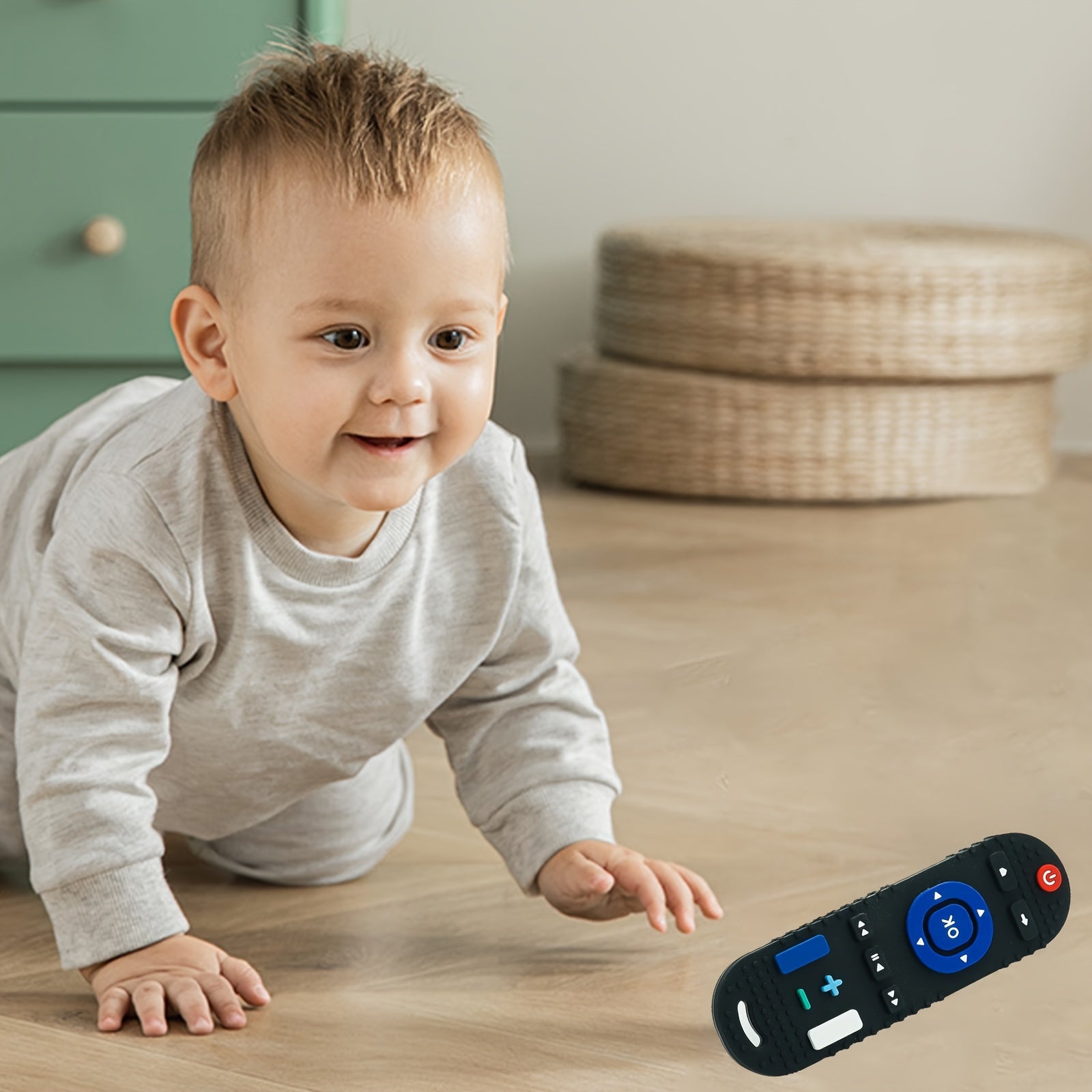 Baby Silicone Teether for Babies 0-3 Years Safe Washable 1 or 2 Pack