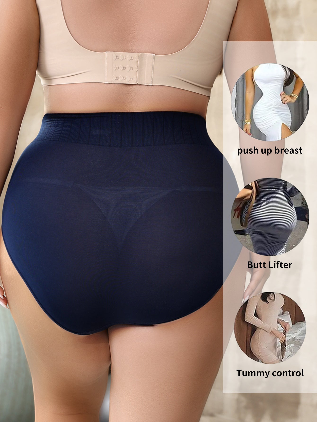 Women's Seamless Breathable High-Waisted Tummy Control Workout Shorts