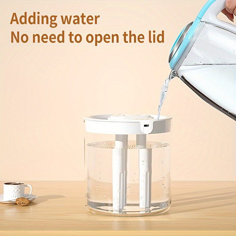 Ultrasonic Humidifier with Face Steamer USB-Powered Plastic Low Voltage for Home Office