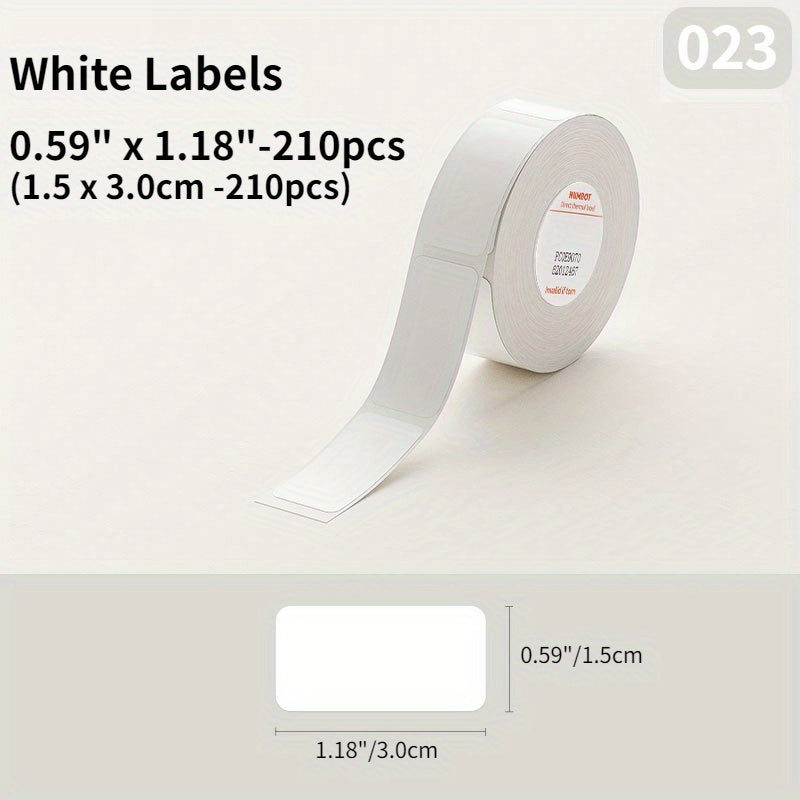 Waterproof Oil-Proof Thermal Label Roll for D11 D101 H1 Series Printers White Adhesive Label Tape