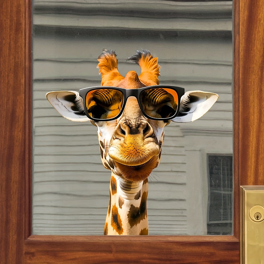Giraffe Window Decal Removable Sticker for Glass Living Room Bedroom Decor