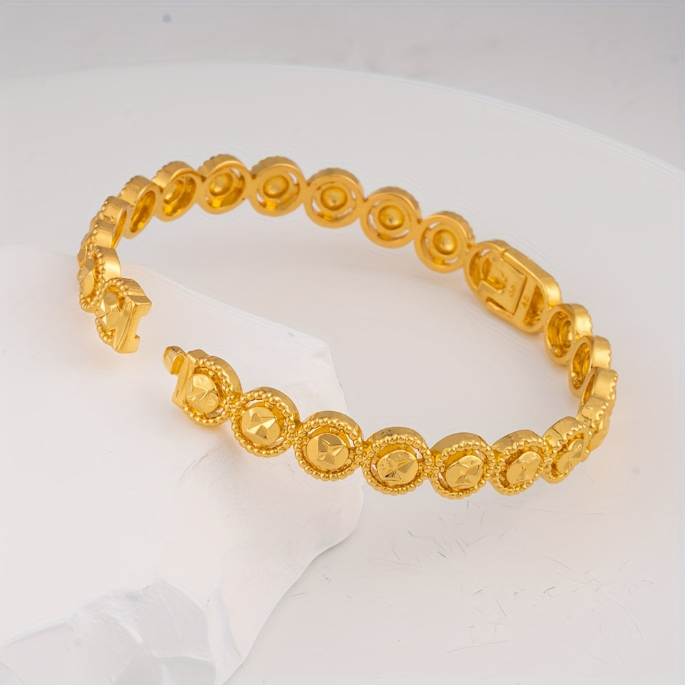 Open Cuff Bracelet for Women Ethnic Style Copper Jewelry for Weddings and Gifting