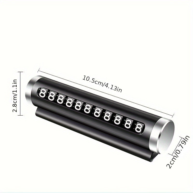 Metal Car Number Plate Display Device for Temporary Mobile Phone Plate Movement