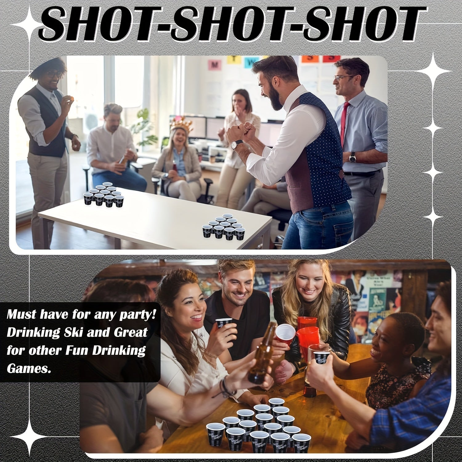 20/50 Pack Disposable 2oz Black Paper Shot Cups with Lids for Hot Beverages Recyclable