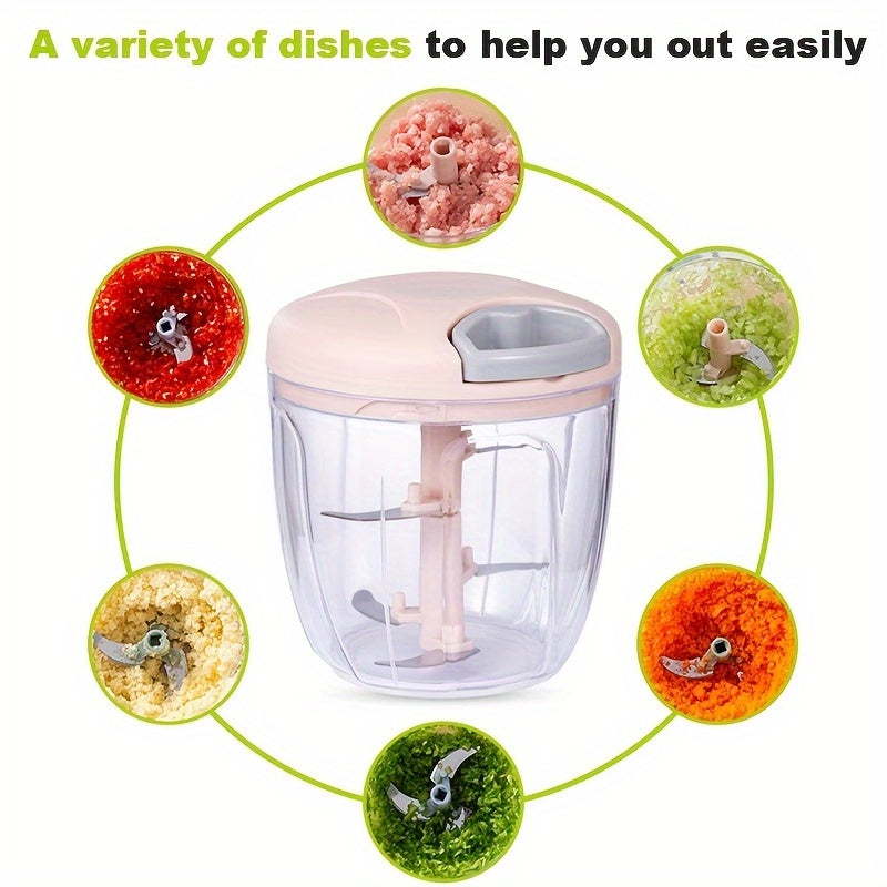 Qo‘l bilan ishlovchi sarimsoq maydalagich va sabzavot kesgich, bardoshli, oziq-ovqatga xavfsiz oshxona asbobi