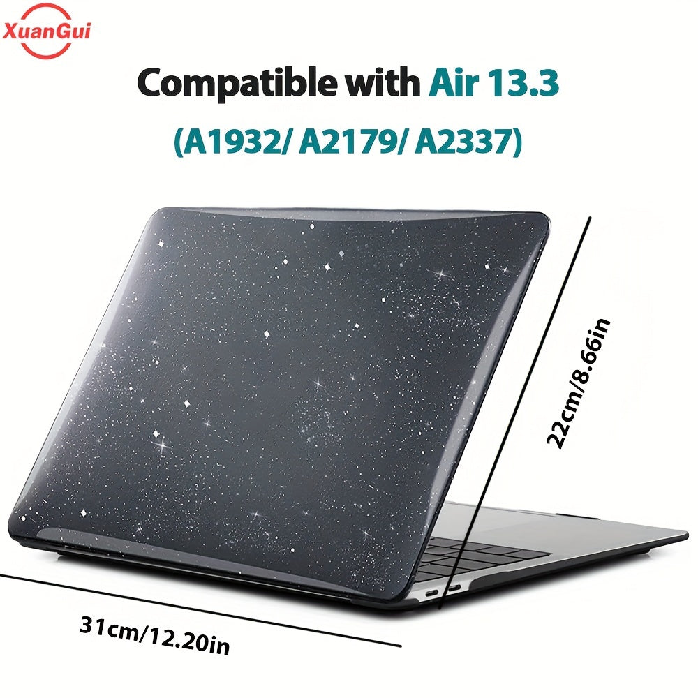 Glitter Star Waterproof Hard Shell Laptop Case for MacBook Models