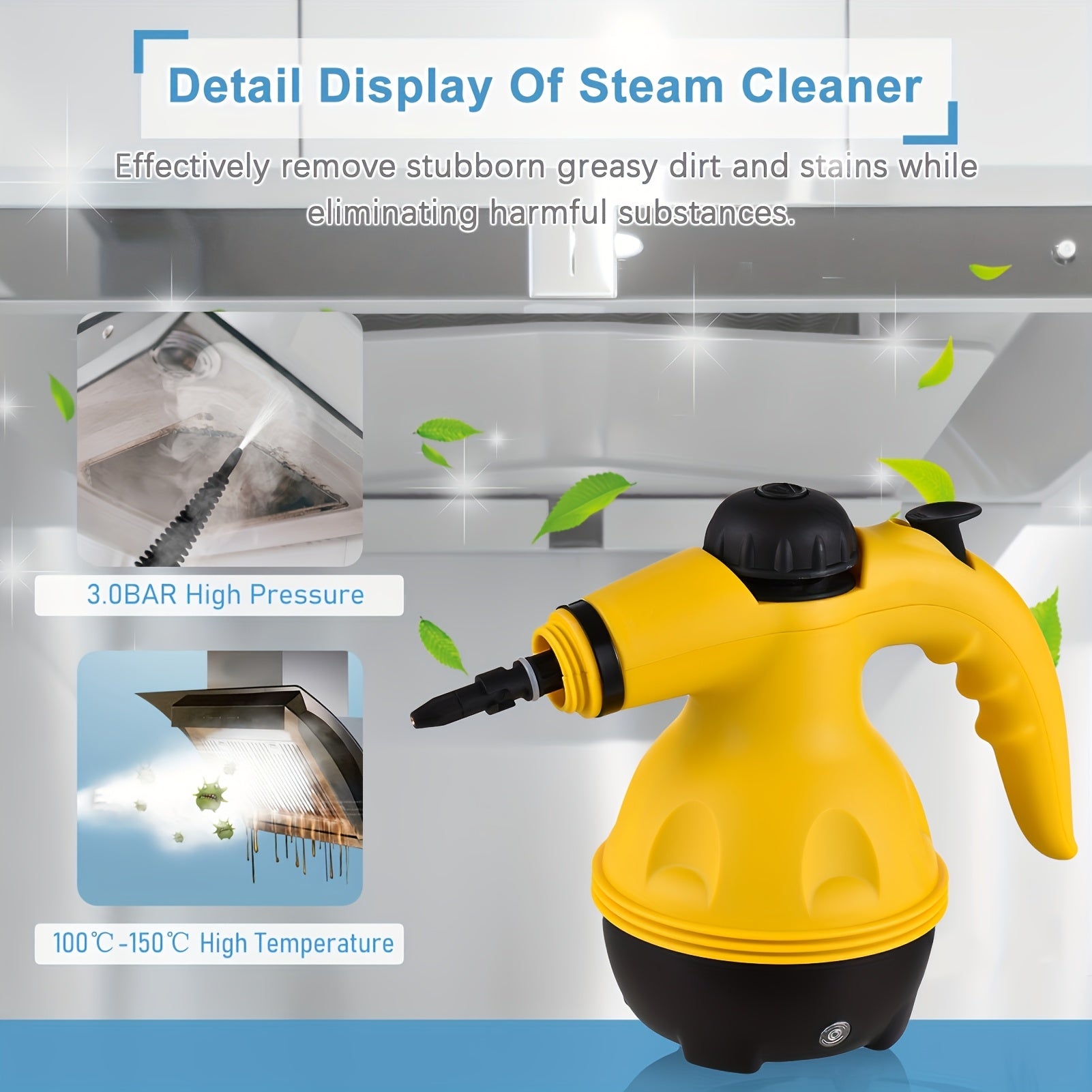 Portable Handheld Steam Cleaner for Multi-Surface Cleaning 600W 105°C