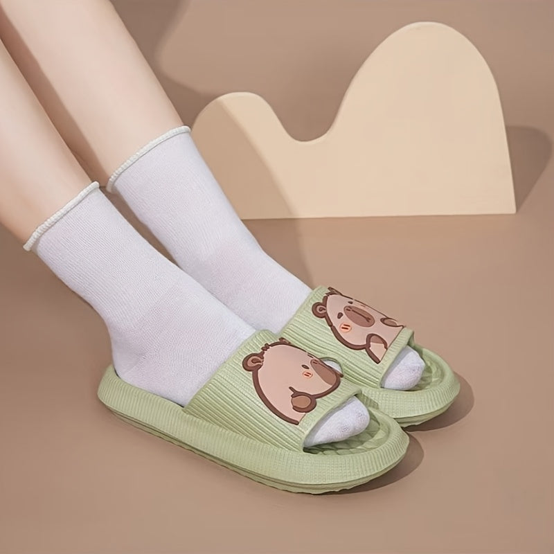 Унисекс тапочки-кейпарабы из EVA для улицы и дома, удобная и милая обувь