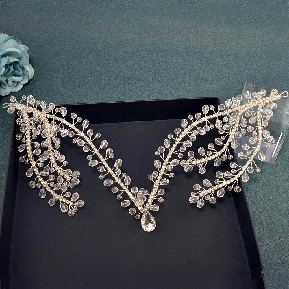 Women's Crystal Headpiece for Weddings and Events Elegant Bridal Hair Accessory