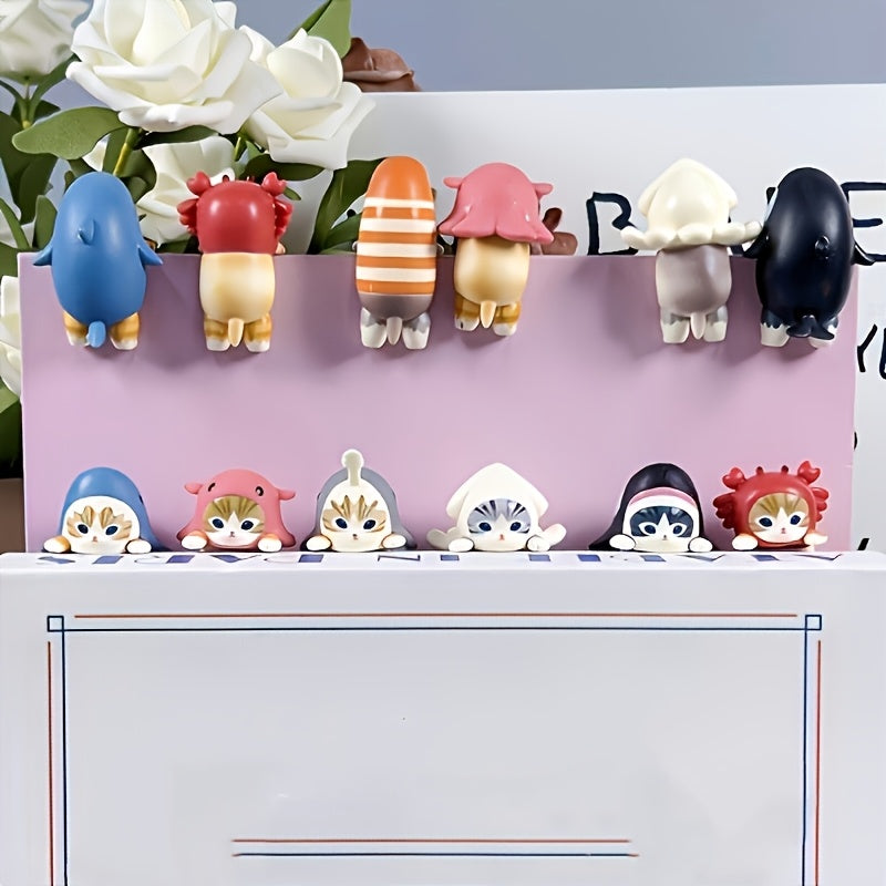 Lucky Cat Doll Surprise Box Decorative Figurine for Office Home Decor and Gifts