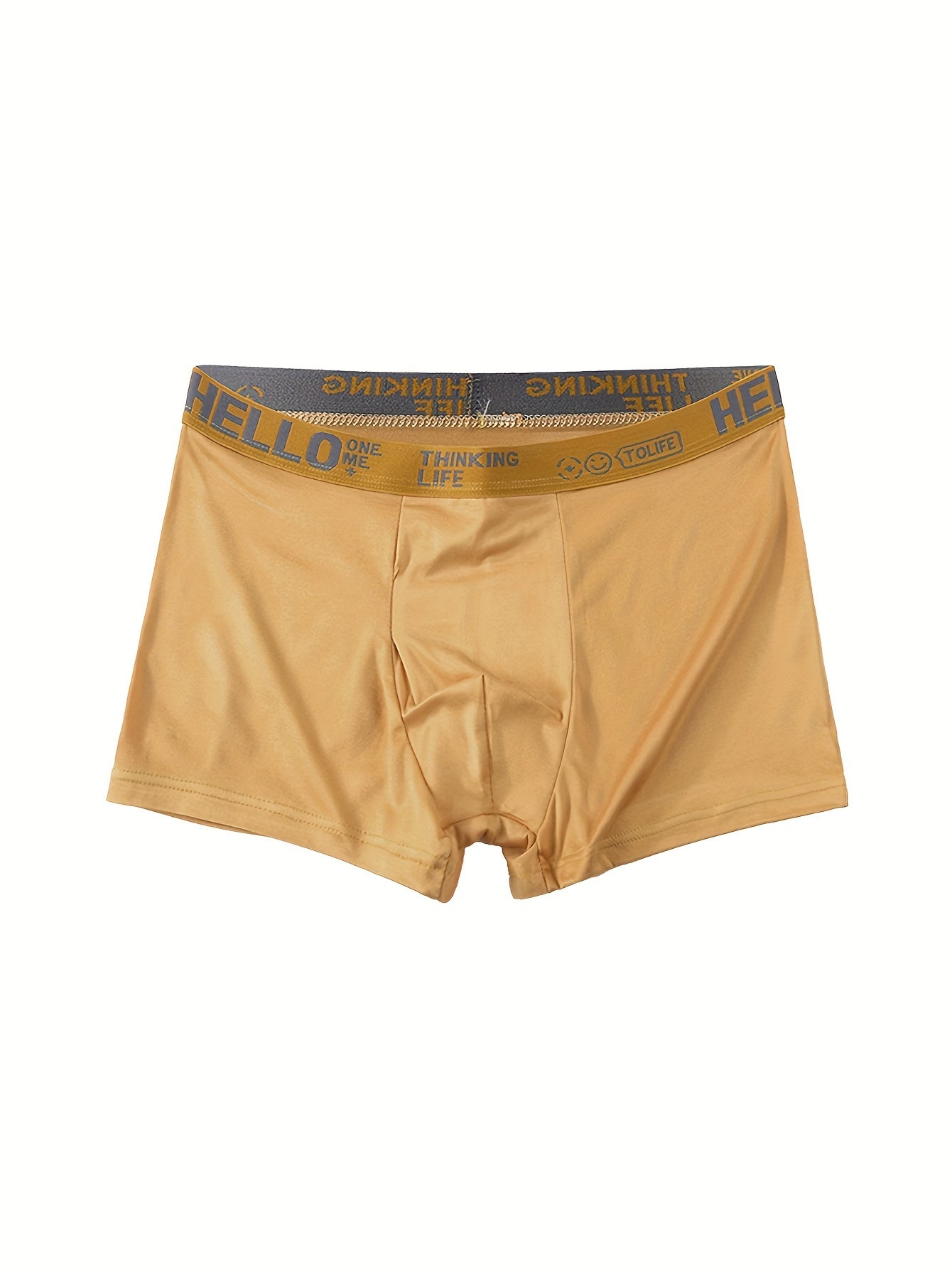 8 dona erkaklar uchun bokserlar, nafas oladigan polyester spandex, bir rangli sport trunks