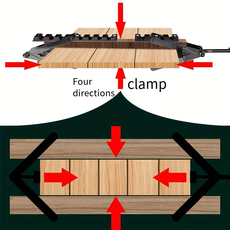 Foldable Woodworking Clamp Set for Thick Wood Projects Mold Resistant Anti-Static