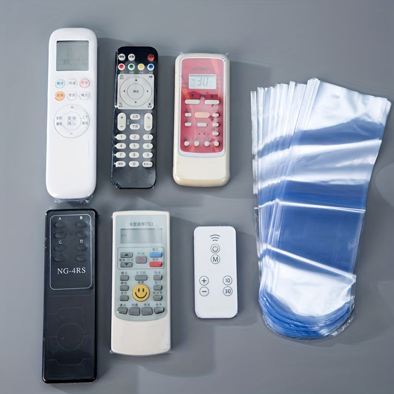 30 Pack Transparent Waterproof Dustproof Remote Control Bags for Air Conditioner and TV Remotes