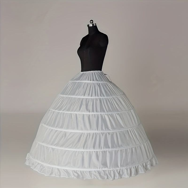 Wedding Dress Accessories Six-Steel Ring Petticoat Bustle for Long Gowns