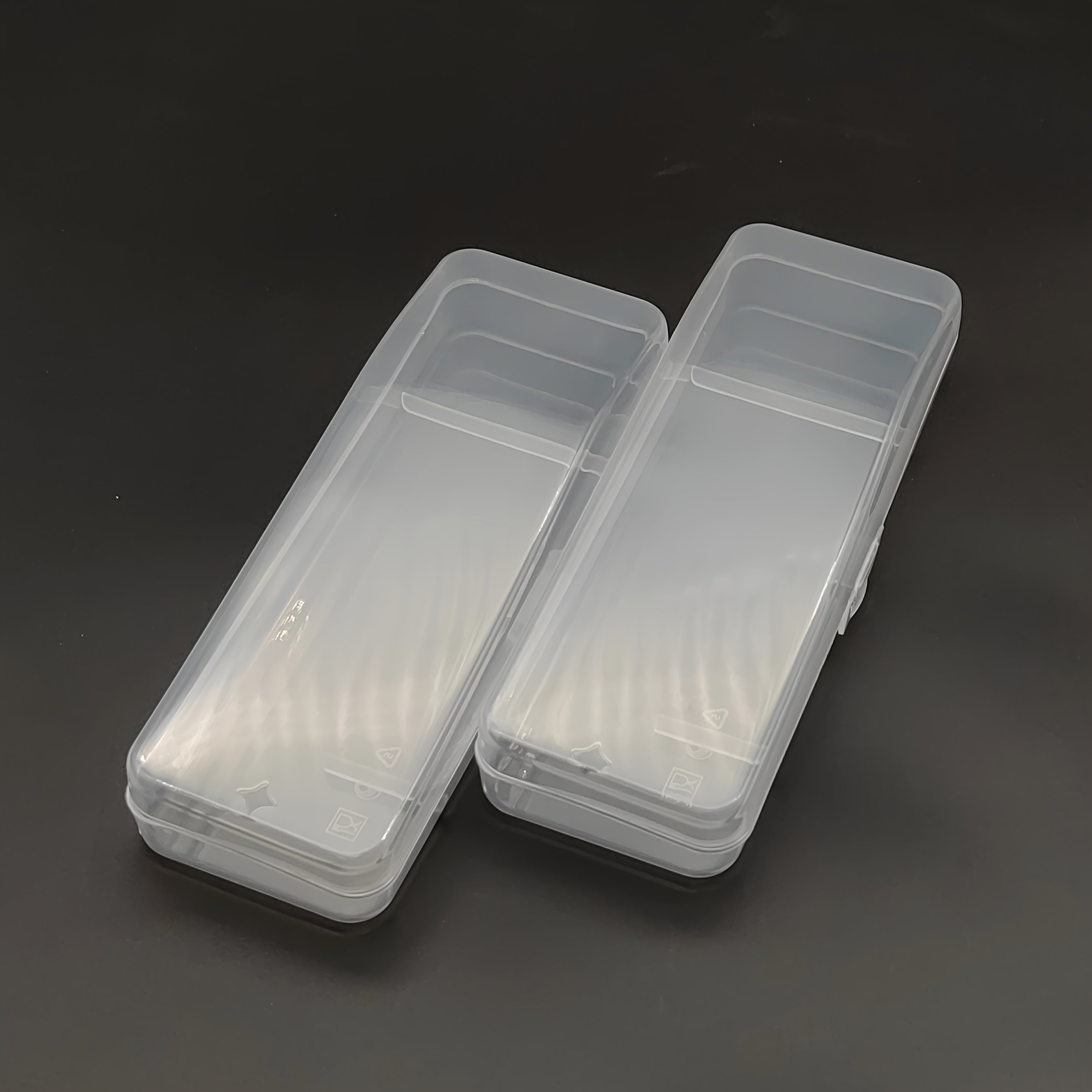 Путешественная переносная прозрачная пластиковая коробка для хранения бритв для организации