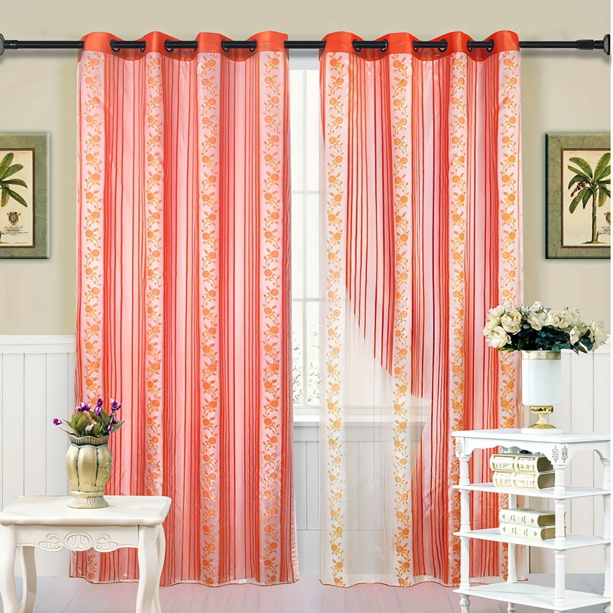 Adjustable Tension Shower Curtain Rod Closet Window Towel Rack Heavy Duty No Drill Metal Plastic