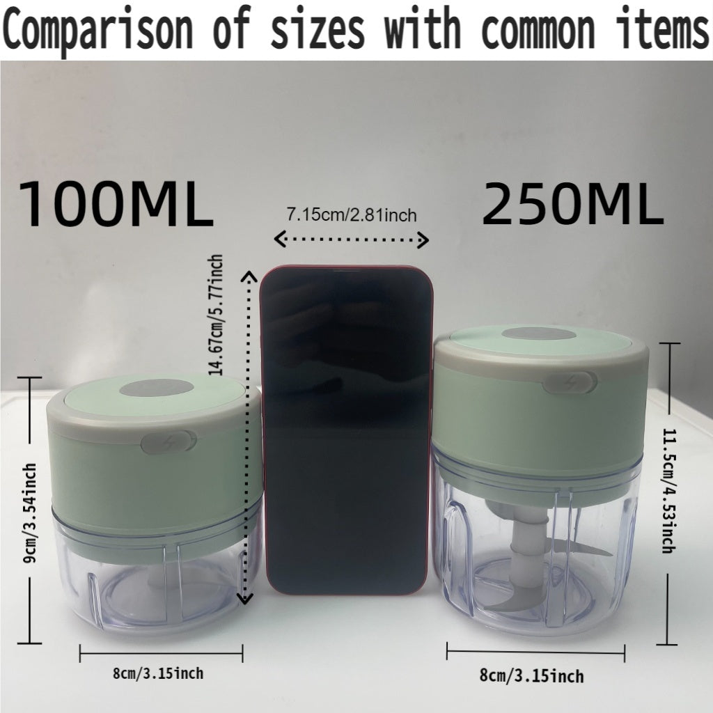 8.45oz sigʻimli 1ta USB qayta zaryadlanadigan pishirish mashinasi, oshxonada sarimsoq aralashtirish yoki boshqa pishirish vazifalari uchun mos. Turli ranglarda mavjud.