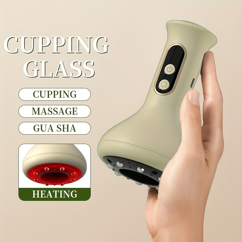 Electric Cupping Massage Device with 9 Levels of Suction USB Rechargeable for Home Use on Body Back Neck Shoulders