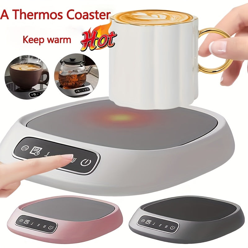 USB Coffee Warmer Pad with Three Settings, Keeps Drinks Warm, Home Office