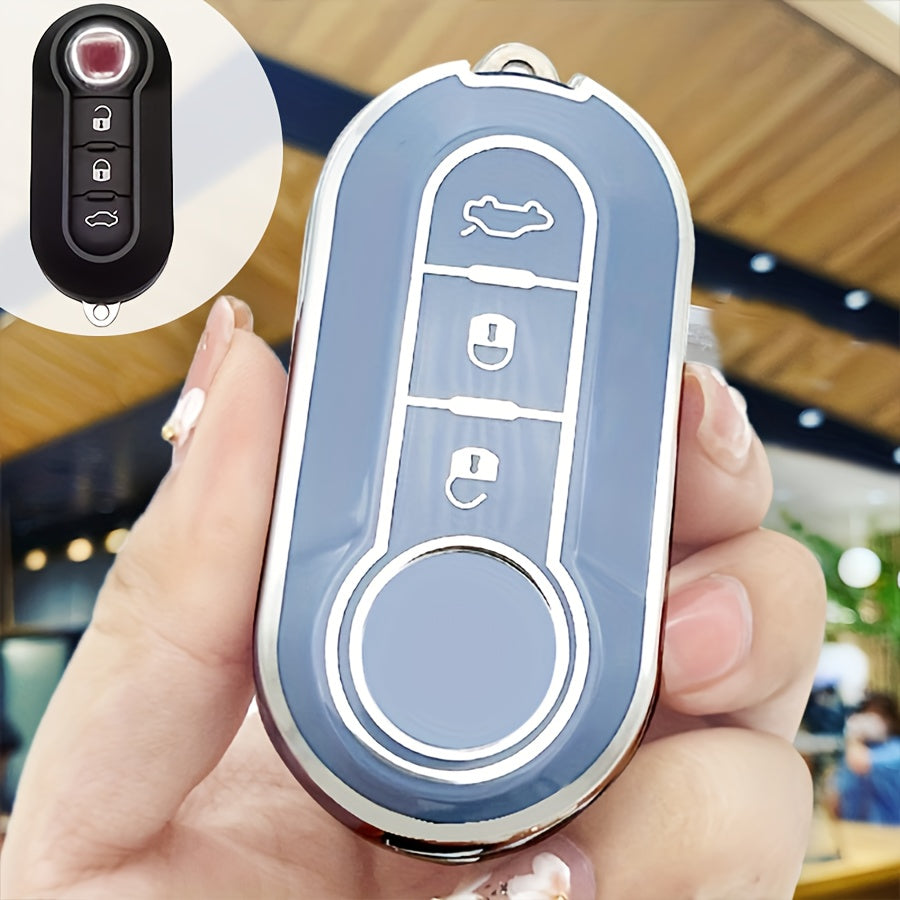 Унисекс мягкий чехол для ключей TPU, полная защита для автомобильных дистанционных аксессуаров