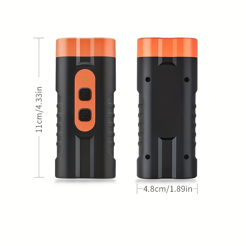 Repelente de perros ultrasónico recargable con detenedor de ladridos y linterna LED