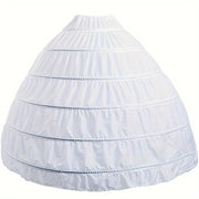 White Bridal Petticoat with Dress Enhancer for Weddings and Special Events