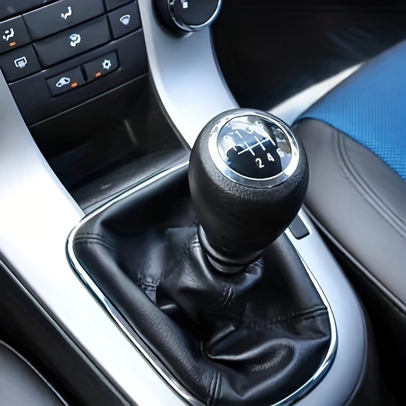 Manual Shift Knob ABS Plastic for Sedan Car 5/6 Speed MT Chrome Ring