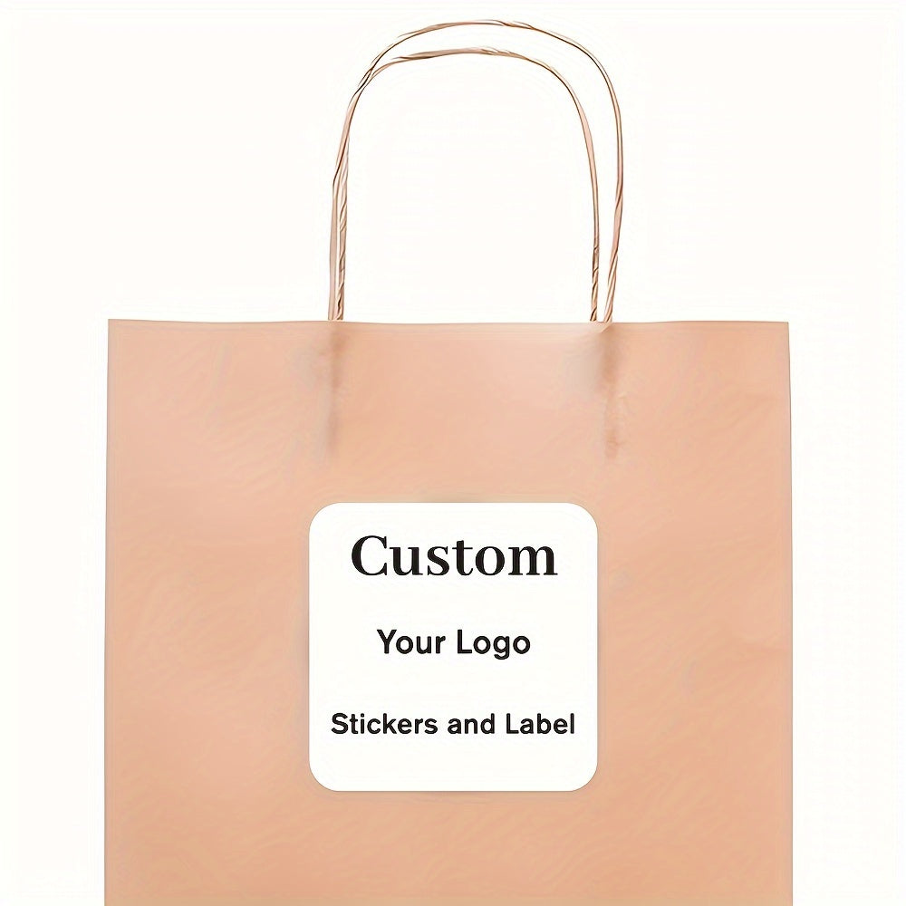 Custom Stickers Waterproof UV Resistant Sturdy Paper for Business, Wedding, Gift Packaging